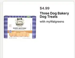Walgreens Three Dog Bakery Dog Treats offer