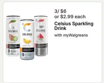 Walgreens Celsius Sparkling Drink offer