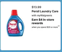 Walgreens Persil Laundry Care offer