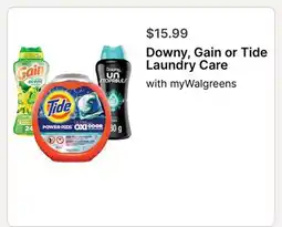 Walgreens Downy, Gain or Tide Laundry Care offer