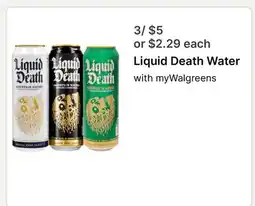 Walgreens Liquid Death Water offer