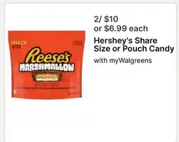 Walgreens Hershey's Share Size or Pouch Candy offer