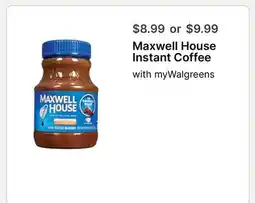 Walgreens Maxwell House Instant Coffee offer