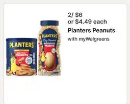 Walgreens Planters Peanuts offer