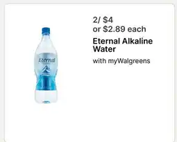Walgreens Eternal Alkaline Water offer
