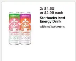 Walgreens Starbucks Iced Energy Drink offer