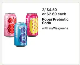 Walgreens Poppi Prebiotic Soda offer