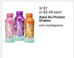 Walgreens Alani Nu Protein Shakes offer