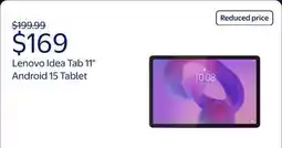 Walmart Lenovo Idea Tab 11 2.5K MediaTek Dimensity 6300 8GB 128GB Android 15, Luna Grey ZAFR0912US offer