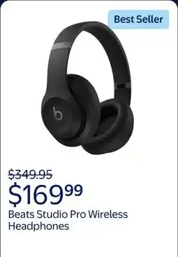 Walmart Beats Studio Pro Wireless Headphones - Black offer