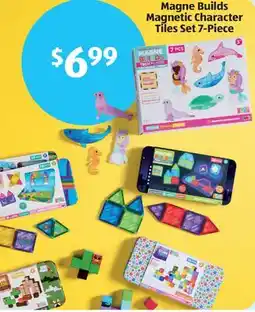 Aldi Magne Builds Magnetic Character Tiles Set 7 - Piece offer