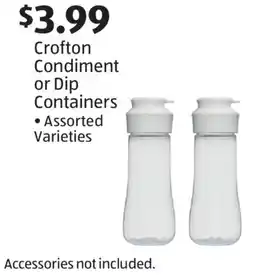 Aldi Crofton Condiment or Dip Containers offer