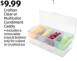 Aldi Crofton Clear or Multicolor Condiment Caddy offer