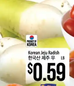 Hmart Korean Jeju Radish offer
