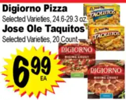 Superior Grocers Digiorno Pizza,24.6-29.3 oz. or Jose Ole Taquitos, 20 Count offer