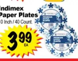 Superior Grocers Indimex Paper Plates offer