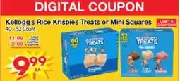 Superior Grocers Kellogg's Rice Krispies Treats or Mini Squares offer