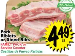 Superior Grocers Pork Riblets or Diced Ribs Diced Ribs offer