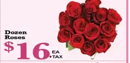 Superior Grocers Dozen Roses offer