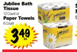 Superior Grocers Jubilee Bath Tissue 12 Court or Paper Towels 6 Court offer