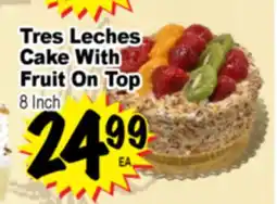 Superior Grocers Tres Leches Cake Fruit On Top offer
