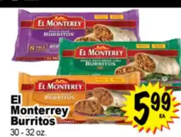 Superior Grocers El Monterrey Burritos offer