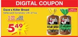 Superior Grocers Dave's Killer Bread offer