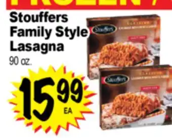 Superior Grocers Stouffers Family Style Lasagna offer