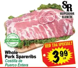 Superior Grocers Whole Pork Spareribs offer