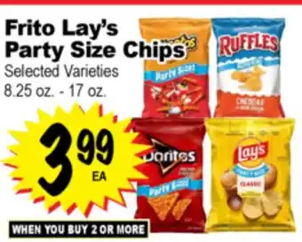 Superior Grocers Frito Lay's Party Size Chips offer
