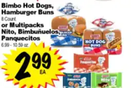 Superior Grocers Bimbo Hot Dogs, Bimbo Hot Dogs,8 Count.or Multipacks Nito, Bimbuñuelos, Panquecitos 6.99 - 10.59 oz offer