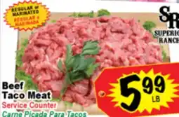 Superior Grocers Beef Taco Meat offer