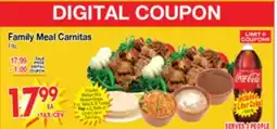 Superior Grocers Family Meal Carnitas offer