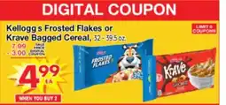Superior Grocers Kellogg's Frosted Flakes or Krave Cereal offer