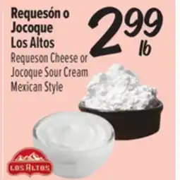 El Super Fresh Requeson Cheese or Jocoque Sour Cream Mexican Style offer
