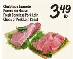 El Super Fresh Fresh Boneless Pork Loin Chops or Pork Loin Roast offer