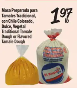 El Super Fresh Traditional Tamale Dough or Flavored Tamale Dough offer