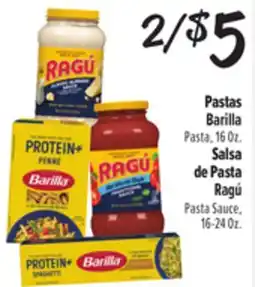 El Super Fresh Barilla Pasta, 16Oz. Ragú Pasta Sauce, 1 6-24Oz offer