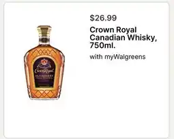 Walgreens Crown Royal Canadian Whisky, 750ml offer