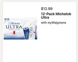 Walgreens 12-Pack Michelob Ultra offer