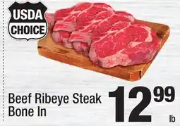 Super King Markets Beef Ribeye Steak Bone In offer