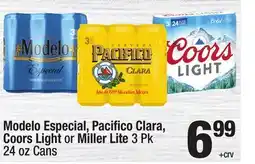 Super King Markets Modelo Especial, Pacifico Clara, Coors Light or Miller Lite offer