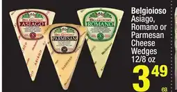 Super King Markets Belgioioso Asiago, Romano or Parmesan Cheese Wedges offer