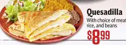 Vallarta Supermarkets Quesadilla offer