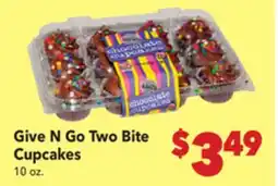 Vallarta Supermarkets Give N Go Two Bite Cupcakes offer