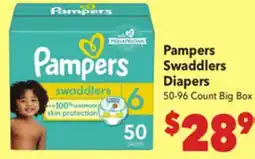 Vallarta Supermarkets Pampers Swaddlers Diapers offer