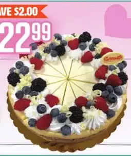 Vallarta Supermarkets Fresh Fruit Cheesecake offer