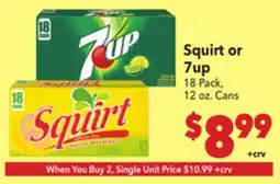 Vallarta Supermarkets Squirt or 7up offer
