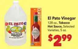 Vallarta Supermarkets El Pato Vinegar offer