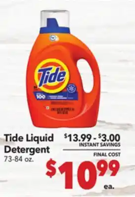 Vallarta Supermarkets Tide Liquid Detergent offer